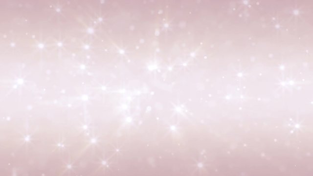 Blinking white stars and particles. Seamless loop 4K background