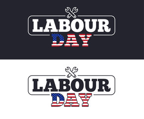 Obraz premium Labour Day slogan for T-shirt printing design. Tee graphic design. International Workers Labor Day. Tee-shirt print slogan. Textile graphic. Holiday typography. Vector