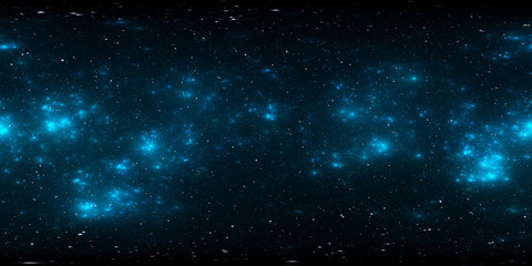 360 degree space nebula panorama, equirectangular projection, environment map. HDRI spherical panorama. Space background with nebula and stars