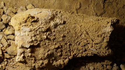 Scenery from inside of a cave