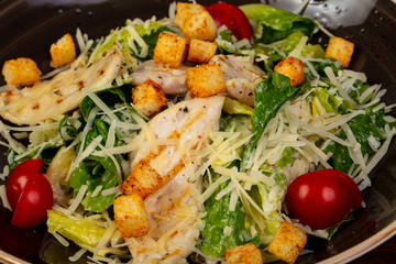 Caesar salad with chicken