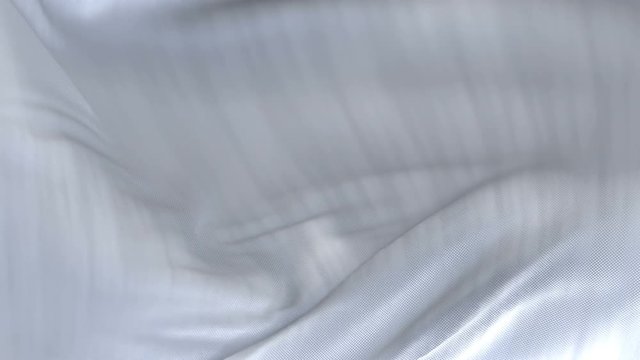 4k seamless Wave white satin fabric Background.Silk cloth fluttering in the wind.tenderness and airiness.3D digital animation of a waving cloth.