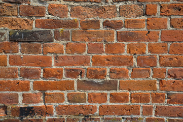 Red brick wall background