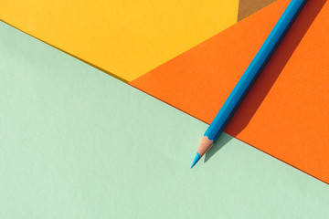 Color pencil on geometric patterns