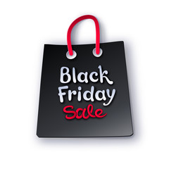 Paper cut style Black Friday illustration