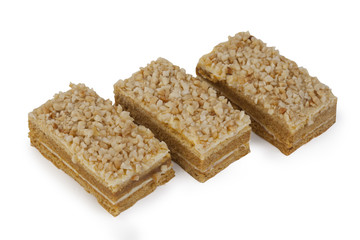 Shortbread cookies with nuts.