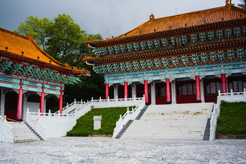 Obraz premium Martyrs shrine side and main hall view in Hualien Taiwan