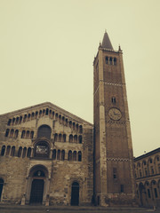 Fototapeta na wymiar Duomo di Parma, Parma, Italy - Emilia Romagna 