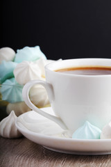 Coffee and meringues for breakfast