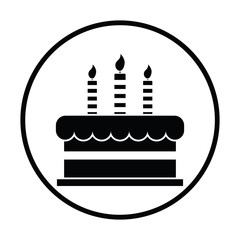 Party cake icon