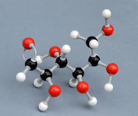 Molecule model of monosaccaride.