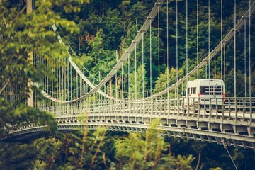 Camper Van on the Bridge