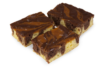 Biscuit cake with raisins.