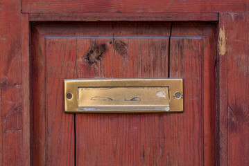 Old vintage letterbox (mailbox, postbox)