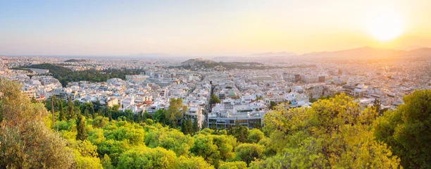 Gordijnen Stadsgezicht van het prachtige Athene - Griekenland © tichr