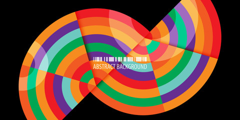 Obraz premium Geometryczny kolorowy abstrakcjonistyczny tło