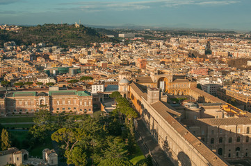 Fototapeta na wymiar Panoramic view of Rome, Italy 1