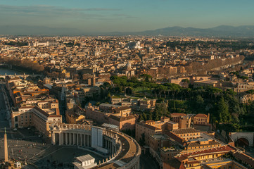 Fototapeta na wymiar Panoramic view of Rome, Italy 2