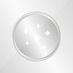 Silber Medaille - Glitzer