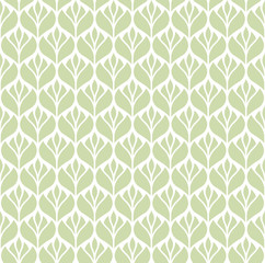 Vector Classic Floral art nouveau Seamless pattern. Stylish abstract art deco texture.