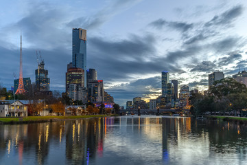 Fototapeta na wymiar Melbourne Skyline