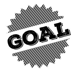 goal black stamp