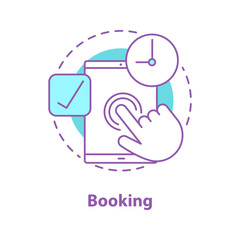 Booking concept icon
