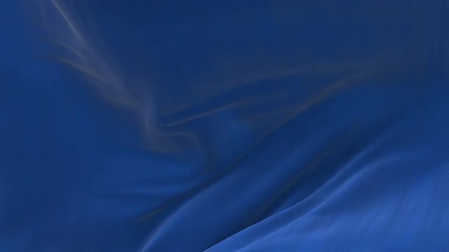 4k seamless Wave blue satin fabric Background.Silk cloth fluttering in the wind.tenderness and airiness.3D digital animation of a waving cloth.