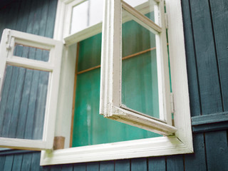 window with mosquito net