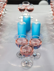 Wedding decorations at a wedding in the Faroe Islands 