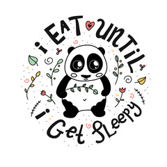 Panda circle composition