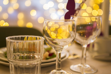 Wedding decorations at a wedding in the Faroe Islands 