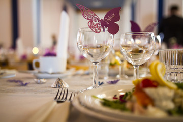 Wedding decorations at a wedding in the Faroe Islands 