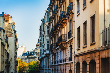 beautiful antique city building in france, Europe