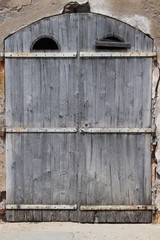 old wooden door