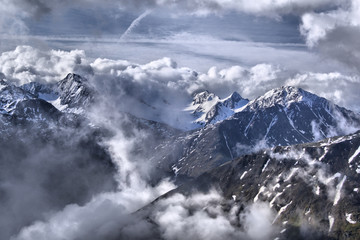 panorama alpejska w Tyrolu