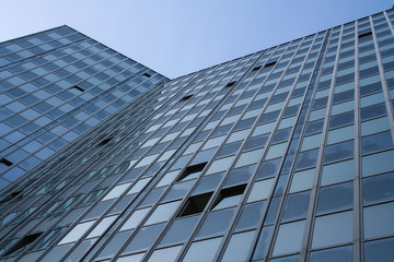 Obraz premium Bürohausfassade aus Glas und Aluminium