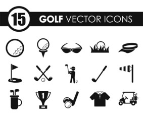 golf vector icons for your creative ideas