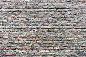 Background of old brick wall pattern texture.