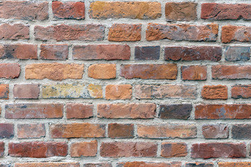 Background of old brick wall pattern texture.