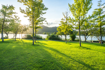 landscape of west lake in hangzhou china