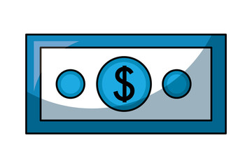 dollar money isolated icon