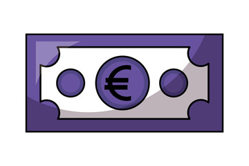 euro money isolated icon