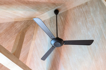Electric vintage ceiling fan