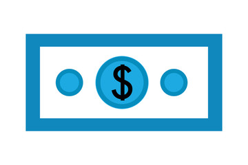 dollar money isolated icon