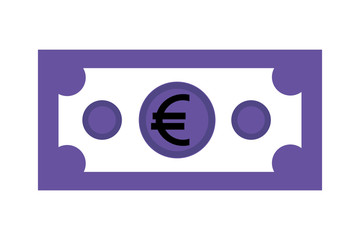 euro money isolated icon