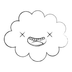 kawaii cloud cartoon character comic