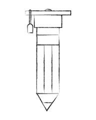 graduation hat on pencil school creativity