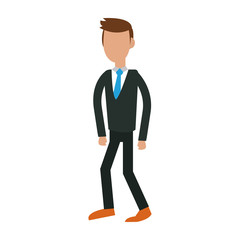 Executive businessman avatar vector illustration graphic design