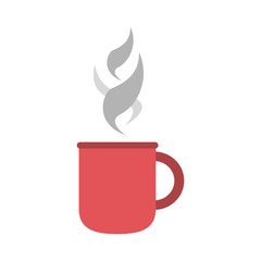 Hot coffee cup vector illustration graphic design